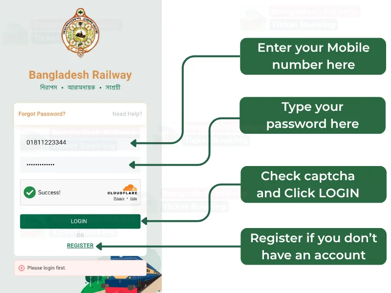 Bangladesh Rail Ticket Booking